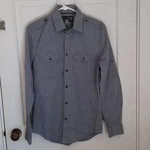 Express gray button down shirt. Men's small